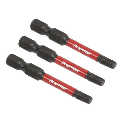 Sealey AK8237 Hex 4Mm Impact Power Tool Bits 50Mm - 3Pc