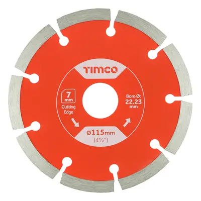 Timco GPE115222SET General Purpose Diamond Blade - Segmented 115 X 22.2 Box 1