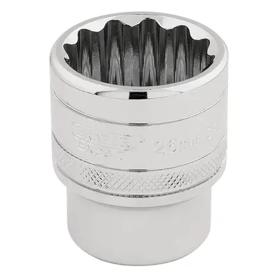 Draper Expert 33441 Hi-Torq® 12 Point Socket 1/2in Sq. Dr. 26Mm each