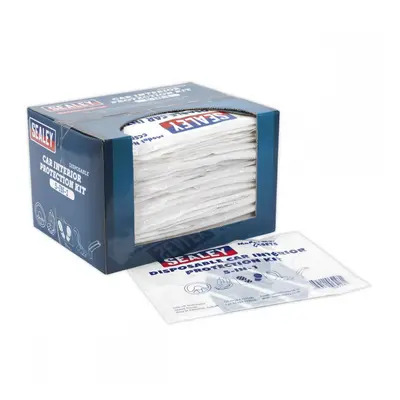 Sealey CCSET550 5-In-1 Disposable Car Interior Protection Kit - Display Box Of 50