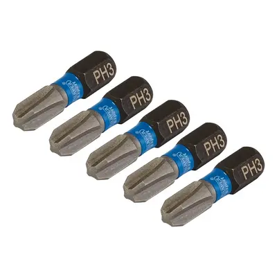 Draper Expert 04936 Cross Slot/Ph Type Impact Screwdriver Bits No.3 X 25Mm 1/4in Hex (Pack Of 5)