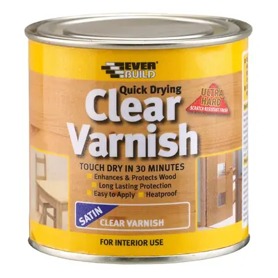 Everbuild Clear Varnish Satin 250Ml