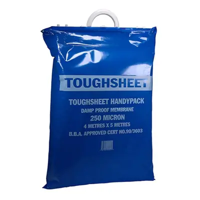 Toughsheet 887405 Damp Proof Membrane - Handy Pack - Blue 4M X 5M / 250 Microns Bag 1