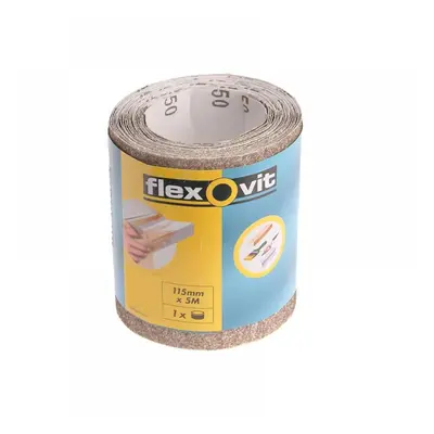 Flexovit 63642526412 General Purpose Sanding Roll 115Mm X 5M Medium 120G