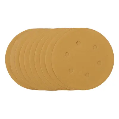 Draper 64257 Gold Sanding Discs With Hook & Loop 150Mm 240 Grit (Pack Of 10) each 10