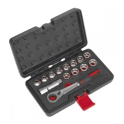 Sealey AK6926 Socket Set 14Pc Go-Through Low Profile Walldrive® Metric