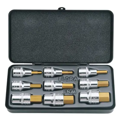 Elora 66202 Metric Hexagon Socket Bit Set (9 Piece) per set