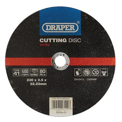 Draper 94782 Flat Stone Cutting Disc 230 X 2.5 X 22.23Mm each 1