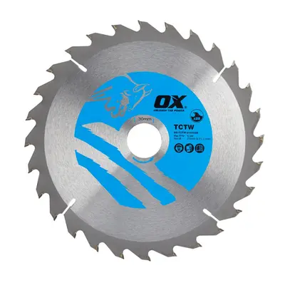 Ox Tools OX-TCTW-2103028 Ox Wood Cutting Circular Saw Blade 210/30Mm 28 Teeth Atb EA