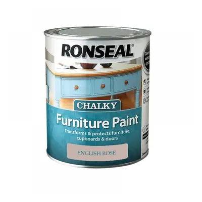 Ronseal 37484 Chalky Furniture Paint English Rose 750Ml