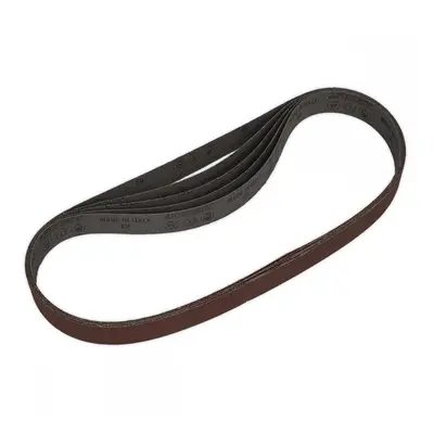 Sealey SB0021 Sanding Belt 25 X 762Mm 80Grit Pack Of 5