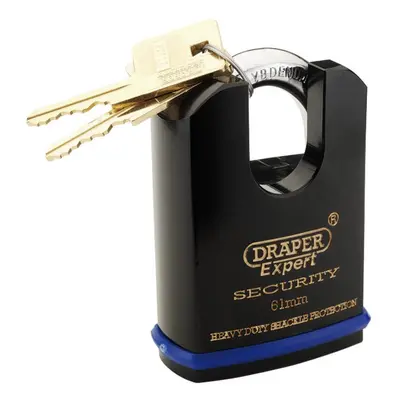 Draper Expert 64198 Heavy Duty Padlock And 2 Keys With Shrouded Shackle 61Mm each