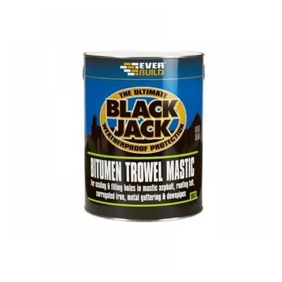 Everbuild Sika 486987 Black Jack® 903 Bitumen Trowel Mastic 1 Litre