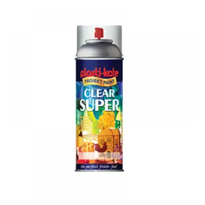 Plastikote 011138 Gloss Super Spray Clear 400Ml