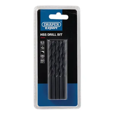 Draper Expert 38809 Hss Drill Bit 6.5Mm (Pack Of 10) per card