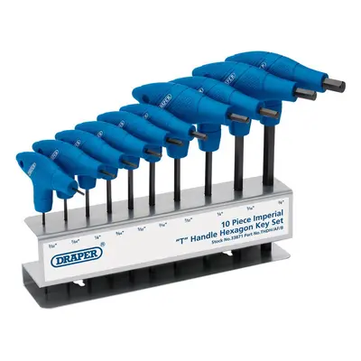 Draper 33871 Imperial T-Handle Hex Key Set (10 Piece) per set 1