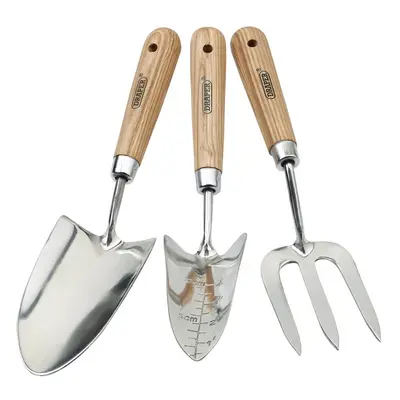 Draper Expert 09565 Stainless Steel Hand Fork And Trowels Set With Ash Handles (3 Piece) per set