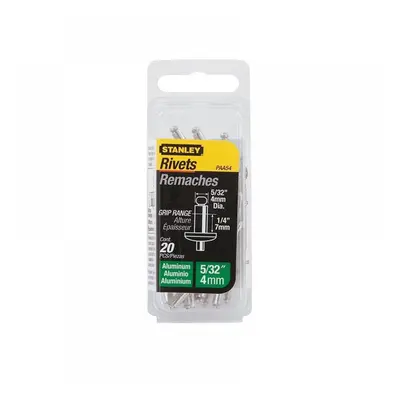 Stanley® 1-PAA54T 1-Paa54 Aluminium Rivets Medium 4 X 7Mm Pack Of 20