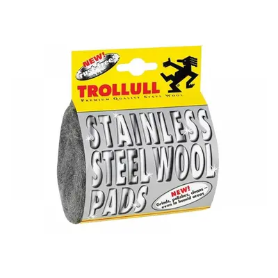 Trollull TRL725702 Stainless Steel Wool Pads (Pack 2)