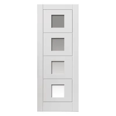 JB Kind Quattro Glazed White Internal Door 35 X 1981 X 686