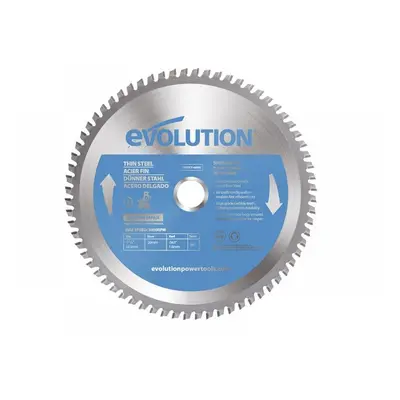 Evolution T185TCT-68MS Thin Steel Cutting Mitre Saw Blade 185 X 20Mm X 68T