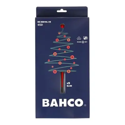 Bahco Xmas Be-9881Sl Ergo™ Slim Vde Insulated Screwdriver Set 5 Piece BE-9881SL-XE