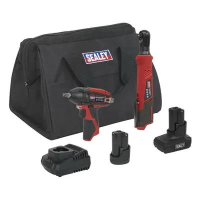 Sealey CP1200COMBO8 2 X 12V Sv12 Series Cordless Power Tool Combo Kit