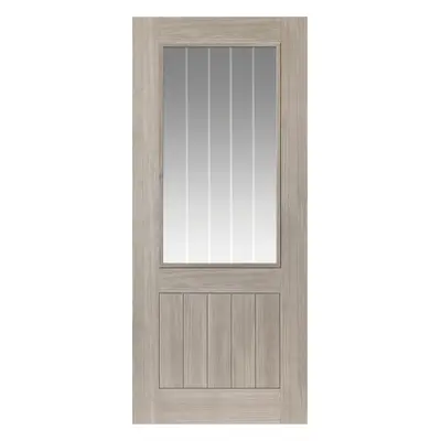 JB Kind Colorado Grey Glazed Laminate Internal Door 35 X 1981 X 838