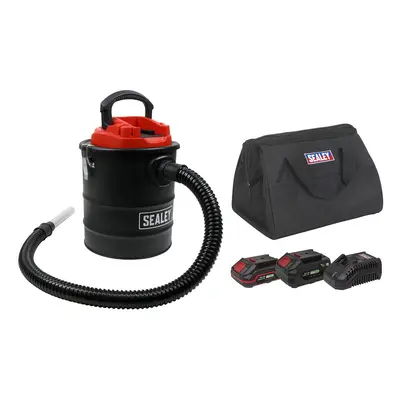 Sealey CP20VAVKIT Handheld Ash Vacuum Cleaner 20V Sv20 Series 15L Kit - 2 Batteries