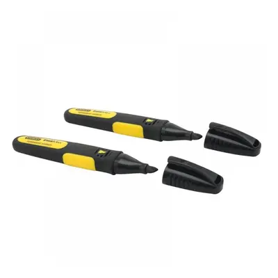 Stanley® 0-47-314 Chisel Tip Marker Black (Pack 2)