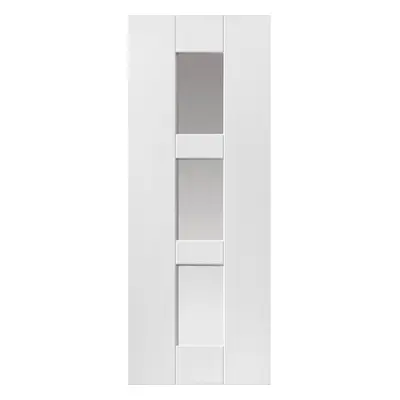 JB Kind Geo Glazed White Internal Door 35 X 1981 X 686