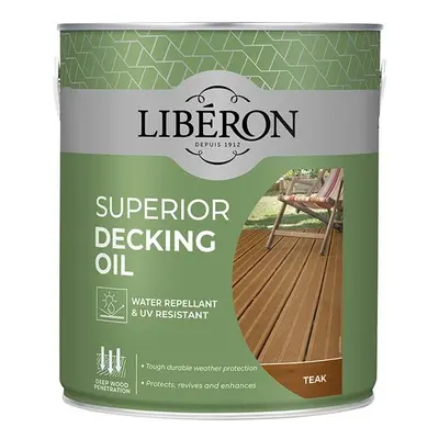 Liberon Superior Decking Oil Teak 2.5 Litre 126105