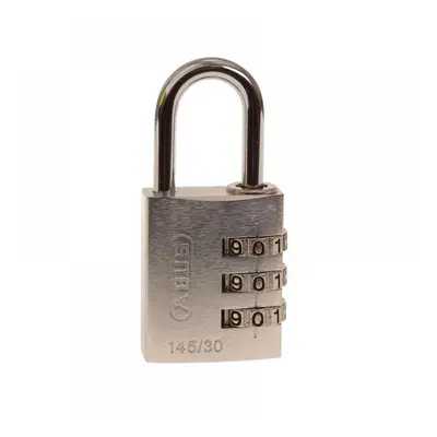 Abus Mechanical 46583 145/30 30Mm Aluminium Combination Padlock Silver 46583