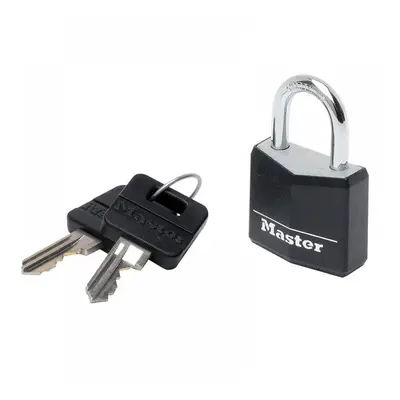 Master Lock 9130EURDBLK Aluminium Black Vinyl Cover 30Mm Padlock 4-Pin