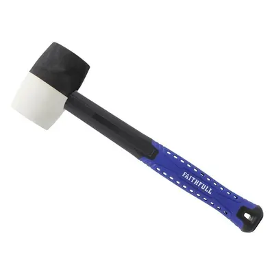 Faithfull Black & White Fibreglass Mallet 16Oz