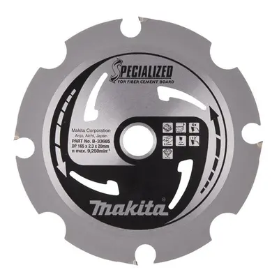 Makita B-33685 B-33685 Specialized Blade For Fibre Cement Board 165 X 20Mm X 4T