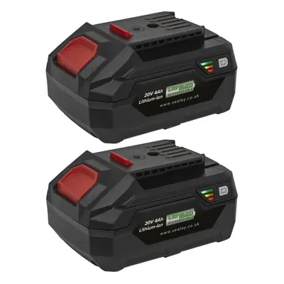 Sealey BK04 Power Tool Battery Pack 20V 4Ah Kit For Sv20 Series