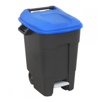 Sealey BM100PB Refuse/Wheelie Bin With Foot Pedal 100L - Blue