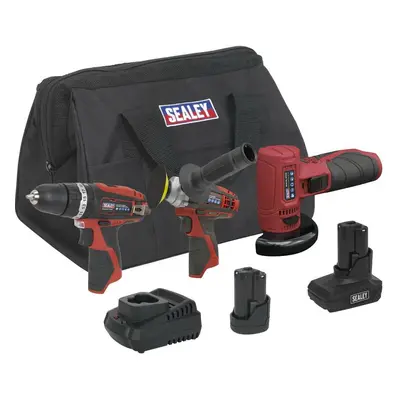 Sealey CP1200COMBO7 3 X 12V Sv12 Series Cordless Power Tool Combo Kit