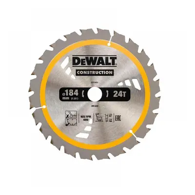 Dewalt DT1951-QZ Cordless Construction Trim Saw Blade 184 X 20Mm X 24T