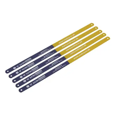 Sealey HSB0524 Hacksaw Blade 300Mm Hss Bi-Metal 24Tpi Pack Of 5