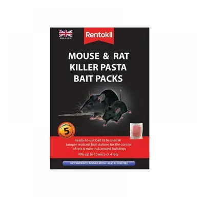 Rentokil FMR51 Mouse & Rat Killer Pasta Bait (Sachets 5)