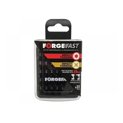 Forgefix FFBITSETP3125 Forgefast Pz/Tx Compatible Impact Bit Set 31 Piece