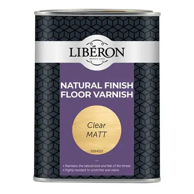 Liberon 126852 Natural Finish Floor Varnish Clear Matt 1 Litre