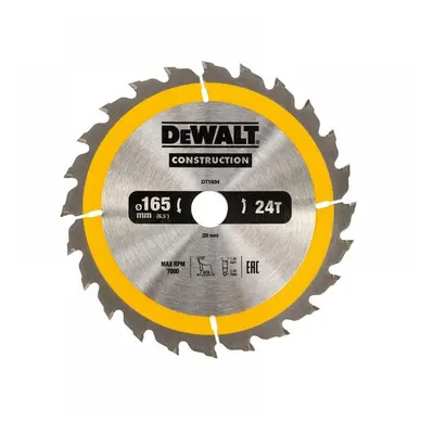 Dewalt DT1934-QZ Portable Construction Circular Saw Blade 165 X 20Mm X 24T