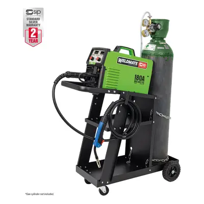 Sip 05739CART Weldmate® Autoplus 180A Mig/Arc/Tig Synergic Welder With Cart Package