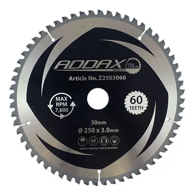 Timco Z2503060 0° Mitre Saw Blade 250 X 30 X 60T Clamshell 1