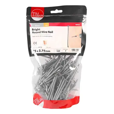 Timco BRW75B Round Wire Nails - Bright 75 X 3.75