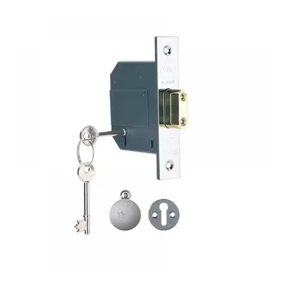 Yale Locks 655620105162 Pm562 Hi-Security Bs 5 Lever Mortice Deadlock 68Mm 2.5In Polished Chrome