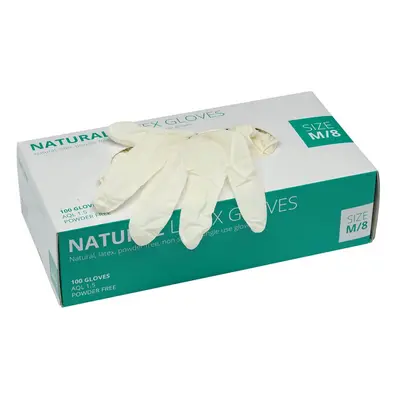 Draper 30929 Latex Gloves Size Medium White (Box Of 100) each